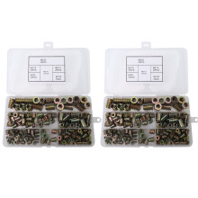 Threaded Inserts Nuts, Wood Insert Assortment Tool Kit, M4/M5/M6/M8 Furniture Screw Inserts Bolt Fastener(330 PCS)