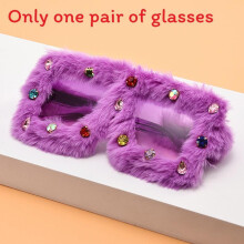 (Purple)Designer Black Square Sunglasses With Uv400 Protection For Urban Style Street