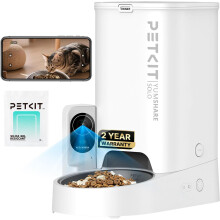 PETKIT Automatic Cat Feeder with Camera, 1080P HD Video with Night Vision, 2-Way Audio, 3L Auto Cat Feeder with Battery-Backup