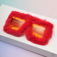 (RedPlushSpring)Cat Eye Sunglasses With Full Frame Pc Material And Uv400 For Womens Casual Looks