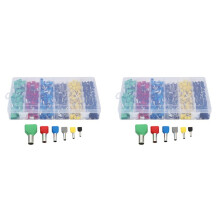3120 PZ Kit Terminale per Teminatore A Ghiera Doppia Bootlace Crimp Elettrico Connettore Terminale Filo Terminale Doppia Entrata