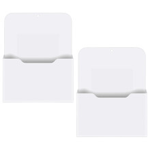 2-Pack Magnetische Vijlhouder - Papierhouder, Zakorganizer, Hangende Muurvijlorganisator, Kantoorbenodigdhedenopslag, Tijdschriftenpostorganizer voor