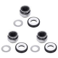 3X 12mm Coiled Spring Rubber Bellow Pump Mechanical Seal 301-12