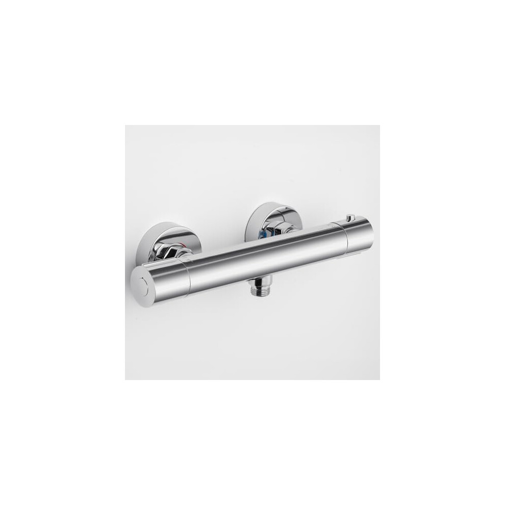 Derw Thermostatic Shower Mixer Valve: Wall Mounted Thermostatic Showers Tap For Bathroom 74439294