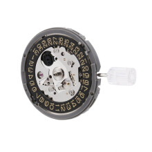 2X for Japan NH35A Mechanical Watch Movement 24 Jewels NH35 Automatic Mechanism 3.8 O'Clock Gold