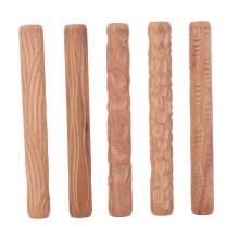 5 Stücke Töpfer Werkzeuge Holz Hand Rollen für Ton Ton Stempel Ton Muster Roller