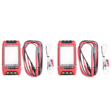 2X Digitales Multimeter, 9999 Zählt TRMS Voltmeter mit Automatischer Bereichswahl, Misst Genau AC/ Ampere Ohm Spannungsmesser