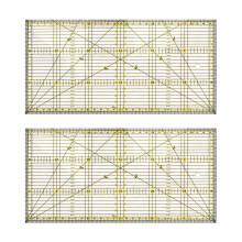 2X Cutting Ruler Multi-Purpose Quilt Ruler DIY Garment Design Drawing Cutting Ruler Sewing Mat Kits 30 x 15cm