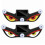 (K) Solar Powered Devil Eyes Car Light - Eye catching Demon Eyes - for Night Driving 1