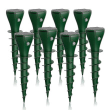 8 Pack Solar Powered Mole Repellent Stake with Electric Vibration for Gophers Snakes Voles Groundhogs Armadillos xls
