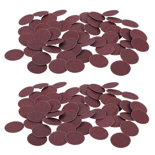 100 PCS 2 inch /50 mm 80 Grit Roll Lock Sanding Disc Abrasive Pads