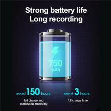 Ultra-Thin Noise Reduction Recorder Digital Recorder Professional Portable Recorder for Classes, Meetings 4G Memory