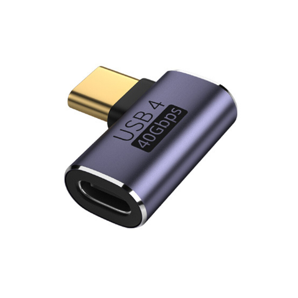 (Male To Female Side Bend) 90 Right Angle Usb C Male To Female Adapter Type C Fast Charging Converter 100W 123643919260