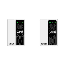2X 4G Lte-Router WiFi6-Routrar 300 Mbps 4G Bärbart WiFi-Modem SIM-Kort Hotspot-Signalförlängare, Eurasisk Utgåva