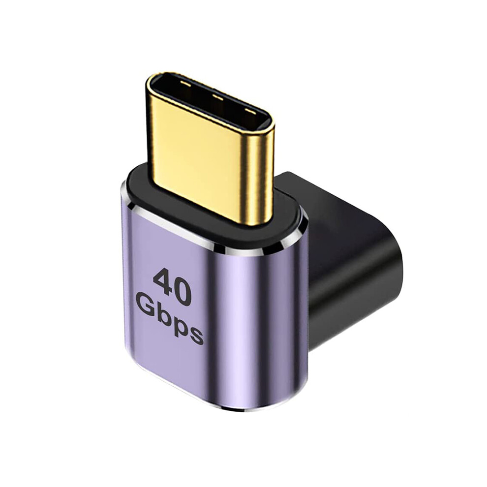 (Male To Female 90 Degree Bend) 90 Right Angle Usb C Male To Female Adapter Type C Fast Charging Converter 100W 123643919307