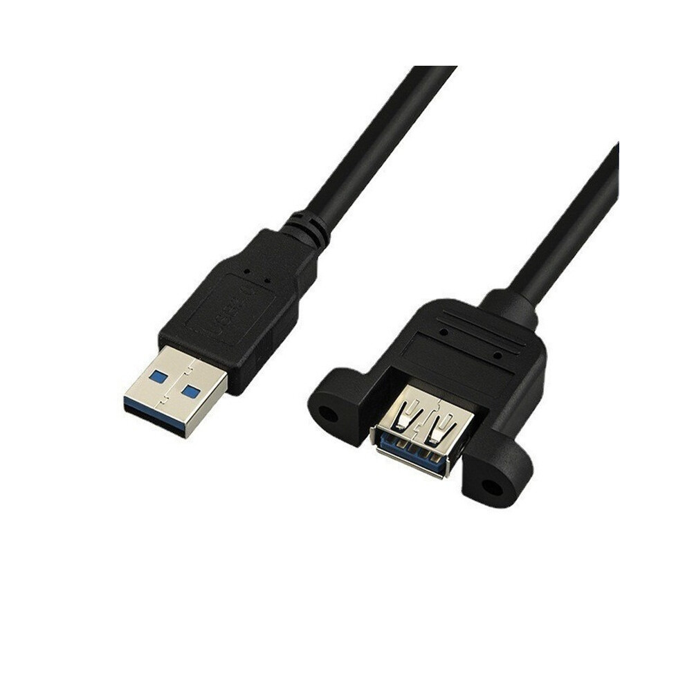 (1M) 1M/2M/3M Usb 2.0 Extension Male To Female Panel Mount External Port Cable 123643929221