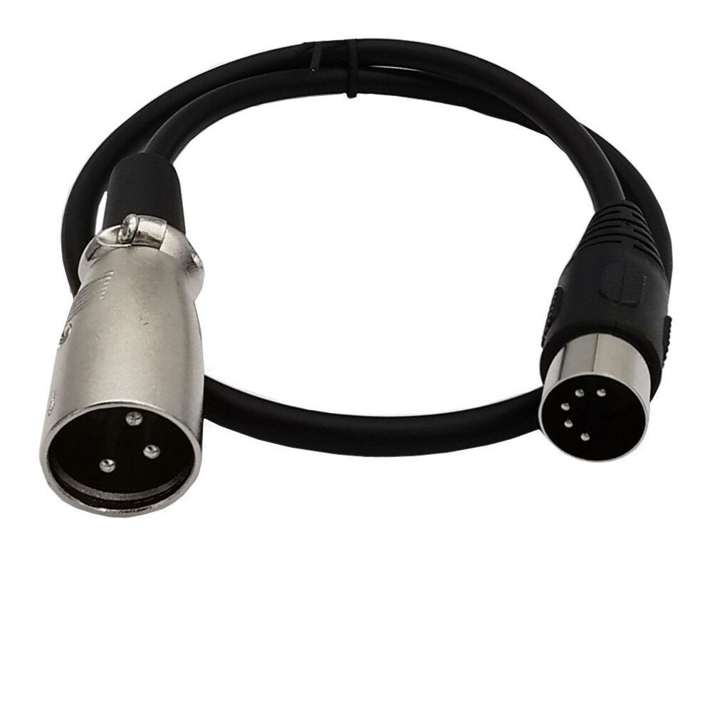 (Din 5P Male To Xlr Male, 50Cm) Midi To Xlr Adapter Cable - 5 Pin Din To 3 Pin Xlr Audio Connection Cable 123643931309