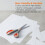 Amazon Basics Stainless Steel Scissors, Comfort Grip Multi-Functional Utility, Multipurpose, PVD Co 4