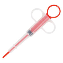 (Red) Premium Workmanship Plastic Pet Safe And Saving Medicine Feeding Syringe Device Suuplies