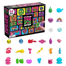 Needoh 2025 Advent Christmas Calendar - 24 Day Squeeze Doll Toy, Kid Xmas Gift