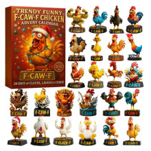 F-Caw-F Chicken 2025 Christmas Advent Calendar - 24-Day Xmas Countdown