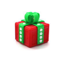 (Red) Screwy Surprise Gift Box: The Ultimate Christmas Prank Puzzle