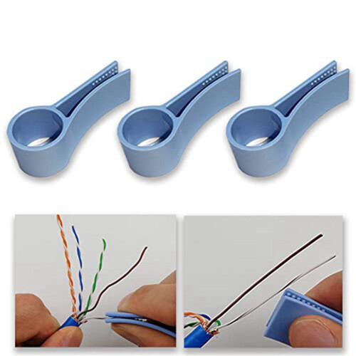 Network Cable Untwist Tool, Wire Straightener for CAT5/CAT5E/CAT6/CAT7 Wires Pair Separator Tools 12Pcs 1