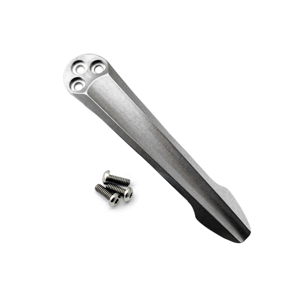 (A) Titanium Alloy Pocket Knife Diy Back Clip For Spyderco C223 Para 3 Manix 2 123643959440