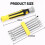 2X 12-in-1 Screwdriver Multibit Screwdriver with Magnetic Bit Holder Includes Flat , Phillips, Hex,Square 9