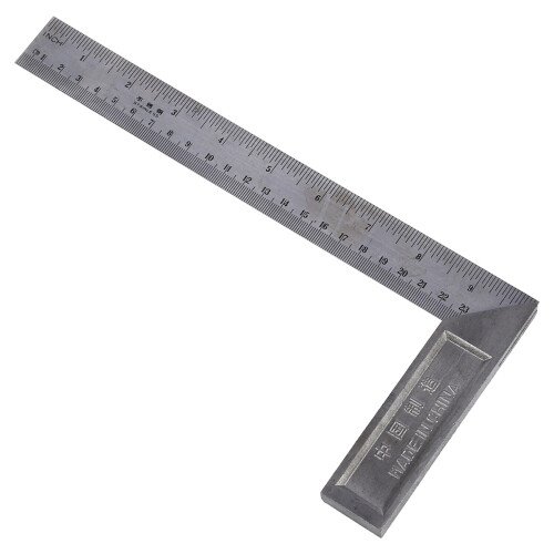 2X 90 Degree 25cm Length Stainless Steel L-Square Angle Ruler 1