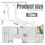 12Pcs Peg Board Hooks, Peg Board Accessories, Long Peg Board Hooks Set Metal Storage Tool Waterproof Home Office Tool 6