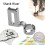 2X Kit Creatore di Patchwork DIY E Righello per Cucire Stelo per Righello Movimento Libero Rammendo 5
