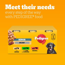 Pedigree - Wet Dog Food - for Senior Dogs - Mixed Selection in Loaf - 6 x 400 g