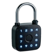 Tuya APP Fingerabdruck Passwort Vorhängeschloss Wasserdicht Biometrisches Elektrisches Schloss für Schließfächer Gepäck