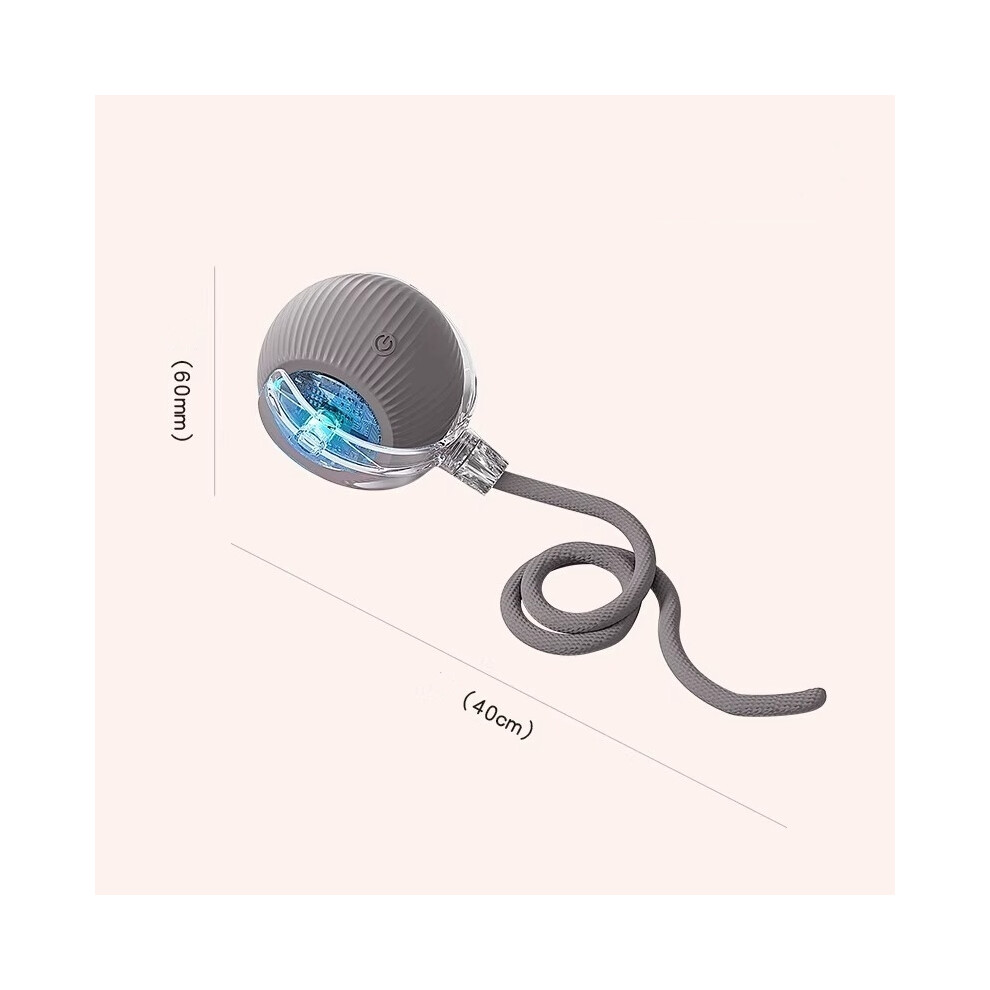 (Gray) Automatic Rolling Ball Smart Pet Toy - Electric Self-Moving Interactive Game For Cats, Dogs & Kittens Gray 115295262474