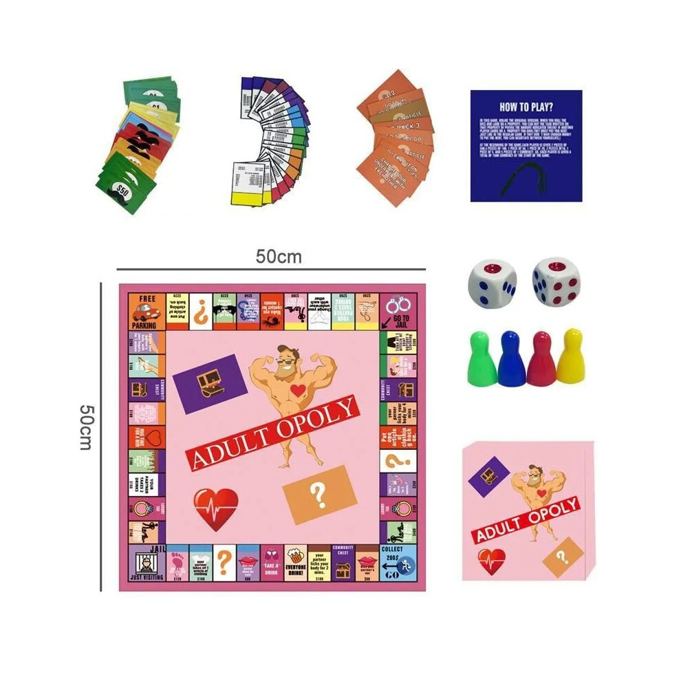 (B) Adultopoly: Couples Edition - Adult Relationship Board Game