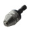 2X Silver+Black 6mm Keyless Drill Bit Chuck Quick Change Adapter Converter Hex Shank 2