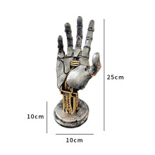 (A) Cyberpunk Robotic Arm Handle Bracket Resin Figurine Gamepad Desktop Stand