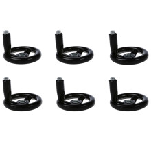 6pcs 3.9 inch Diameter Hand Wheel W Revolving Handle for Milling Machine