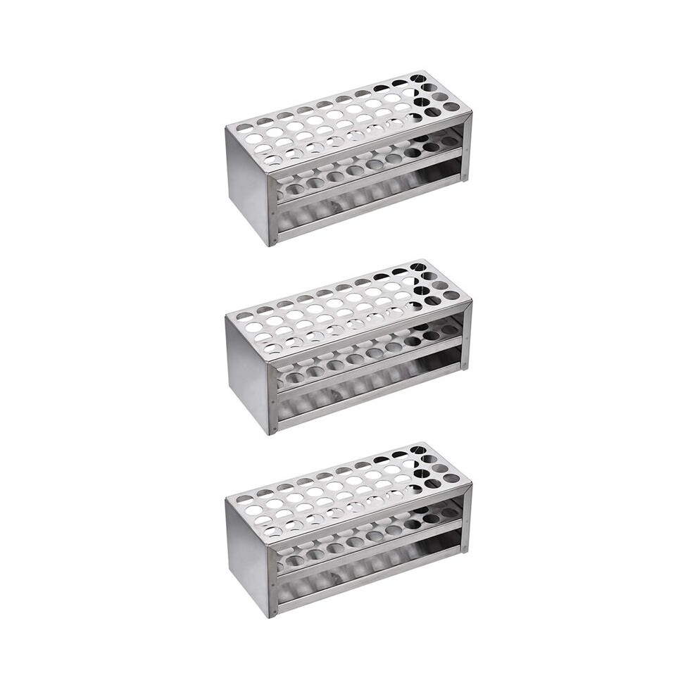 3Pcs 14Mm 40 Hole Aluminum Test Tube Rack Multifunctional Laboratory Test Tube Holder Laboratory Equipment 6031819246550