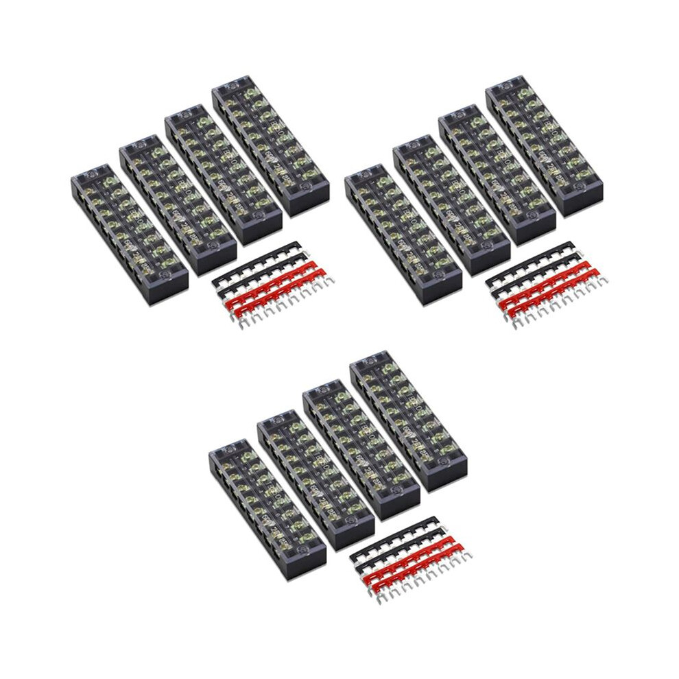 12 Pc 8P Terminal Block, 4 Pc 8P Shorting Bar, TB1505 Flame Retardant Copper Terminal Short-Circuit Terminal-image-OPC-PWJJ8TF-NEW