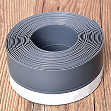 (gray, 35mm) 5M Self Adhesive Weather Stripping Window Seal Door Strip Bottom Silicone Sealing Sticker