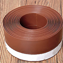 (brown, 45mm) 5M Self Adhesive Weather Stripping Window Seal Door Strip Bottom Silicone Sealing Sticker