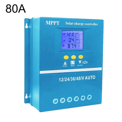 80A MPPT Solar Charge Controller 12V 24V 36V 48V Battery System Auto,PV Solar Panel Regulator 2