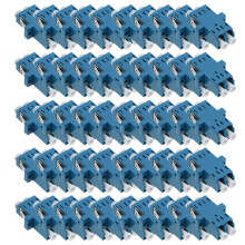 50Pcs LC APC Duplex Fiber Optic Adapter LC APC Optical Fiber Coupler LC APC Fiber Flange LC Connector