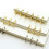 12 Pcs 3 Ring Book Rings Leaf Binders Office Book Rings Snap Split Hinged 20mm Inner Diameter Book Ring Gold 4