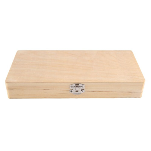 3X Wooden Slide Storage Box, Holds 50 Slides, Microscope Slide Box 1