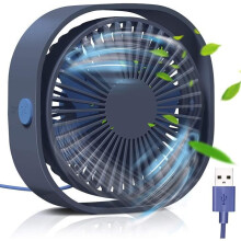 Kannettava USB-pöytätuuletin, hiljainen 3-nopeuksinen jäähdytystuuletin, 5-lapainen minituuletin, kevyt 180 g kotiin, toimistoon ja mat