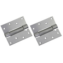 Self Closing Door Hinge, 2 Pack 4 Inch Heavy Duty Square Stainless Steel Mortise Spring Automatic Closer Hinge Hardware