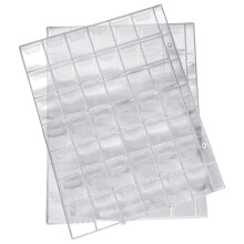 10 PCS 42 Pockets Clear Coin Holders Folder Sheets Storage Cash Money Collection Album  PVC Albums Collecting